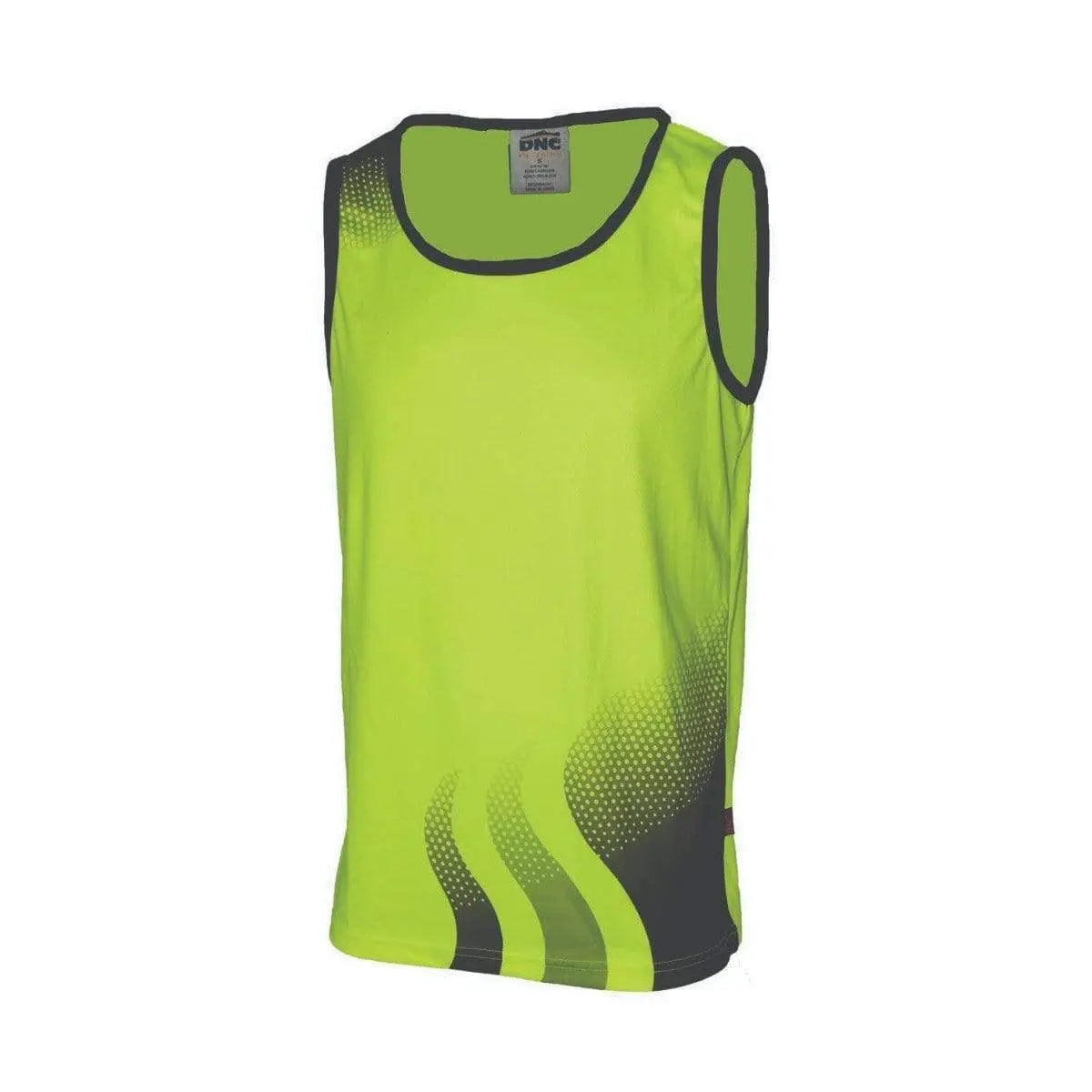 Dnc Workwear Wave Hi-vis Sublimated Singlet - 3561 Metro Workwear.